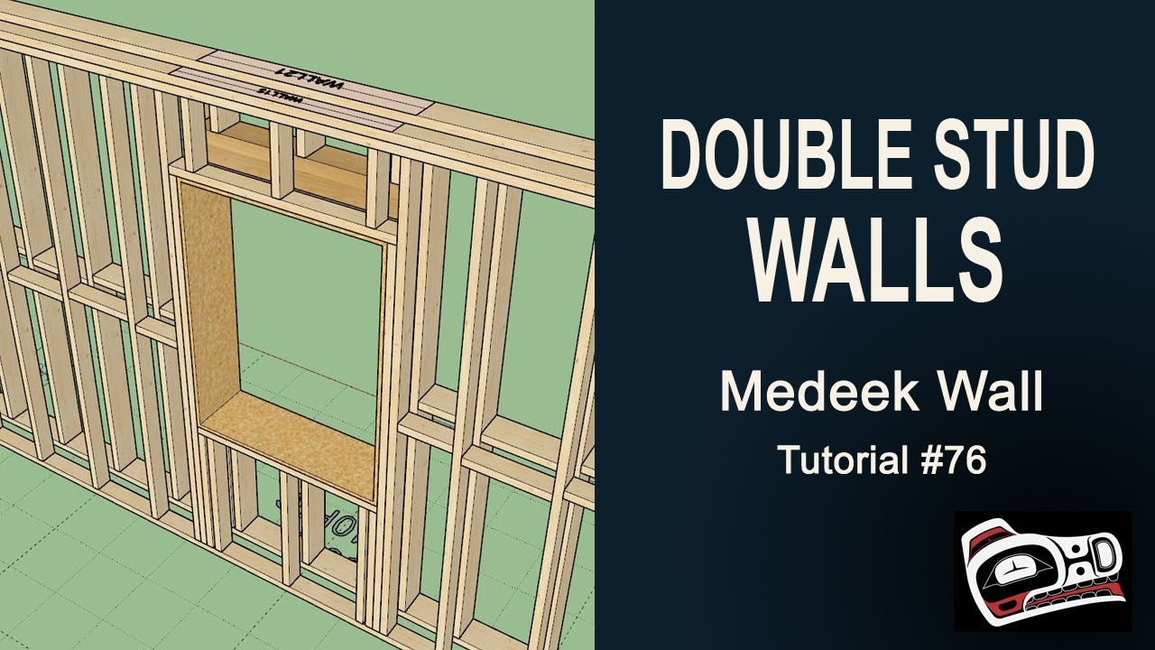 Wall Plusing Medeek Wall Plugin Tutorial 76 - Double Stud Walls - YouTube