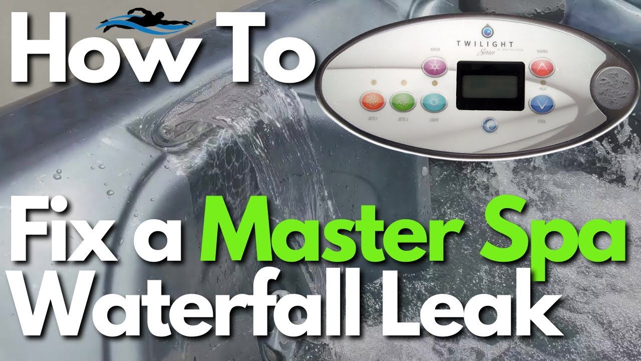 Master Spa Hot Tub Waterfall Leak Hot Tub Has a Leak YouTube