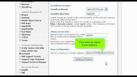 WHB Presents: Installing osTicket from Fantastico