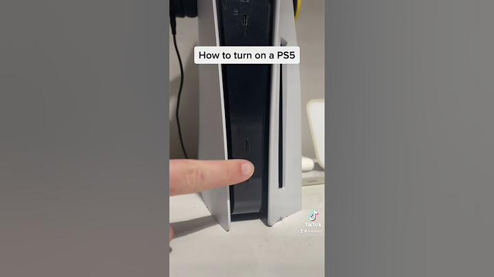 How to turn on a PS5