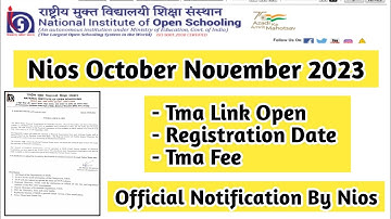 Nios October Exam Tma Submission Date | Task Is Helping (NIOS) #nios #taskishelping #tma