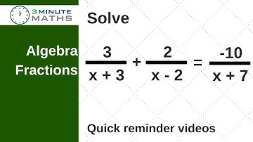How to simplify algebraic fractions 2 - GCSE maths