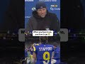 Matthew Stafford had quite the reason for visiting the medical tent last night 🤣 #NFL #Rams