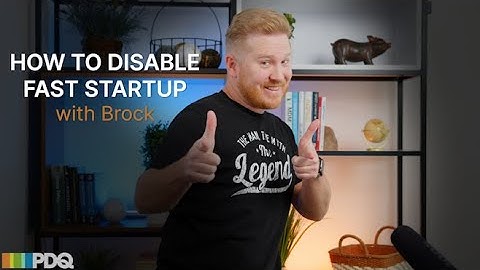 How to Disable Fast Startup