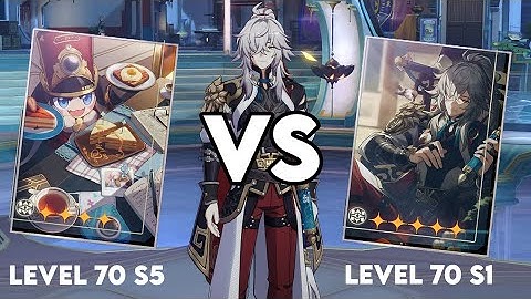 Jing Yuan Lightcone Quick Comparison Breakfast S5 vs Before Dawn S1 | Honkai Star Rail