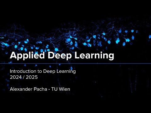 Applied Deep Learning
