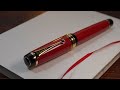 Writing along 3 gymnopedies  pilot custom urushi fountain pen