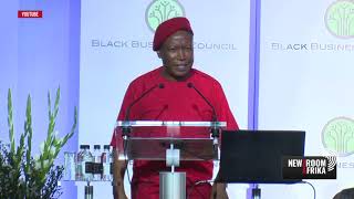 EFF Leader, Julius Malema speaking at the Black Business Council Summit