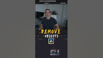 Remove object in DaVinci Resolve