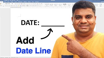 How To Add a Date Line In Word