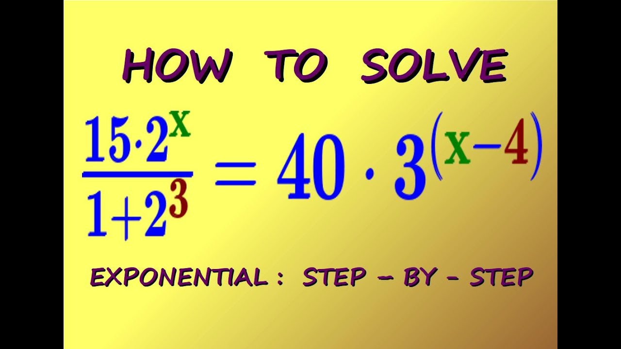 [ MATH OLYMPIAD - ALGEBRA ]   HOW  TO  SOLVE  this  EXPONENTIAL  EQUATION  easily