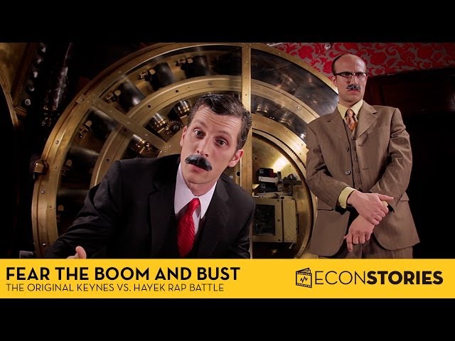 Fear the Boom and Bust: Keynes vs. Hayek - The Original Economics Rap Battle! class=