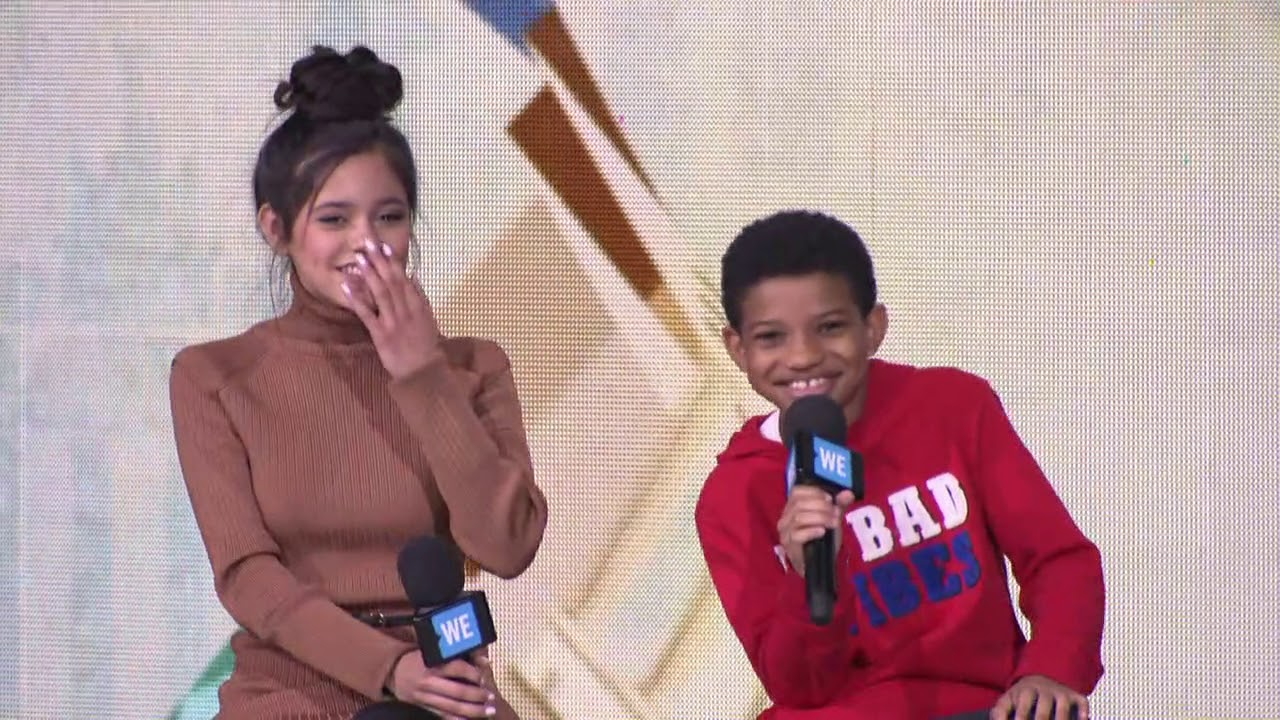 Three Stools with Jenna Ortega, Lonnie Chavis and Spencer West at WE Day Illinois