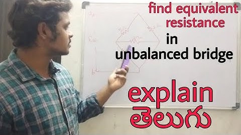 find equivalent resistance in unbalanced bridge circuit#circuits #resistance