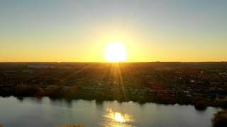 Sunset Hyperlapse Cheshunt Lakes Dji Mavic 2 Pro Drone Footage Video