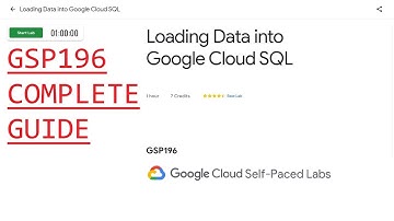 Loading Data into Google Cloud SQL [GSP196]