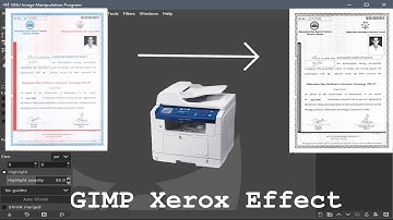 GIMP Xerox Effect