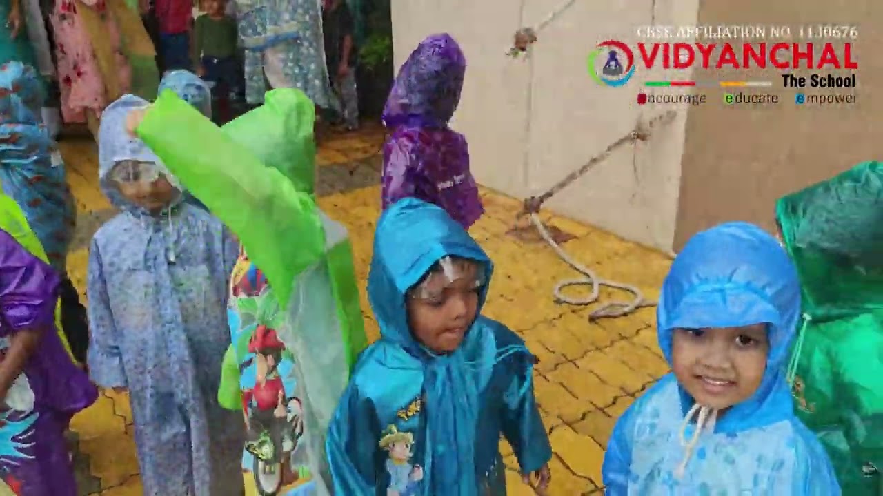RAINY DAY CELEBRATION (PREPRIMARY) VIDYANCHAL THE SCHOOL AKOT YouTube