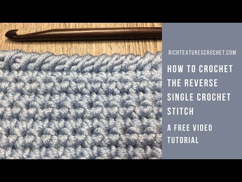 Reverse Single Crochet Stitch - How to Crochet