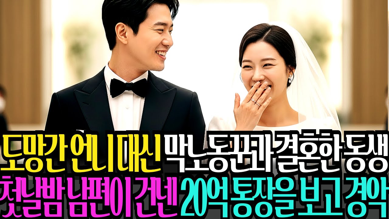 도망간 언니 대신 건설현장 막노동꾼과 강제로 결혼한 동생, 신혼 첫날 남편이 건네준 통장을 보고 경악하는데.....ㅣ오디오북ㅣ사연라디오ㅣ감동사연ㅣ시니어사연ㅣ