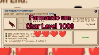 EP 11 TEMP 5 Farmando o incrível char level 1000 através do bazar do tibia!