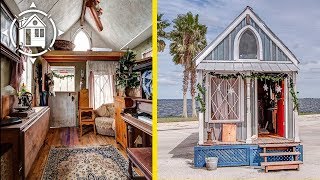 She Sleeps in a Piano!? Victorian TINY HOUSE Tour for Retirement