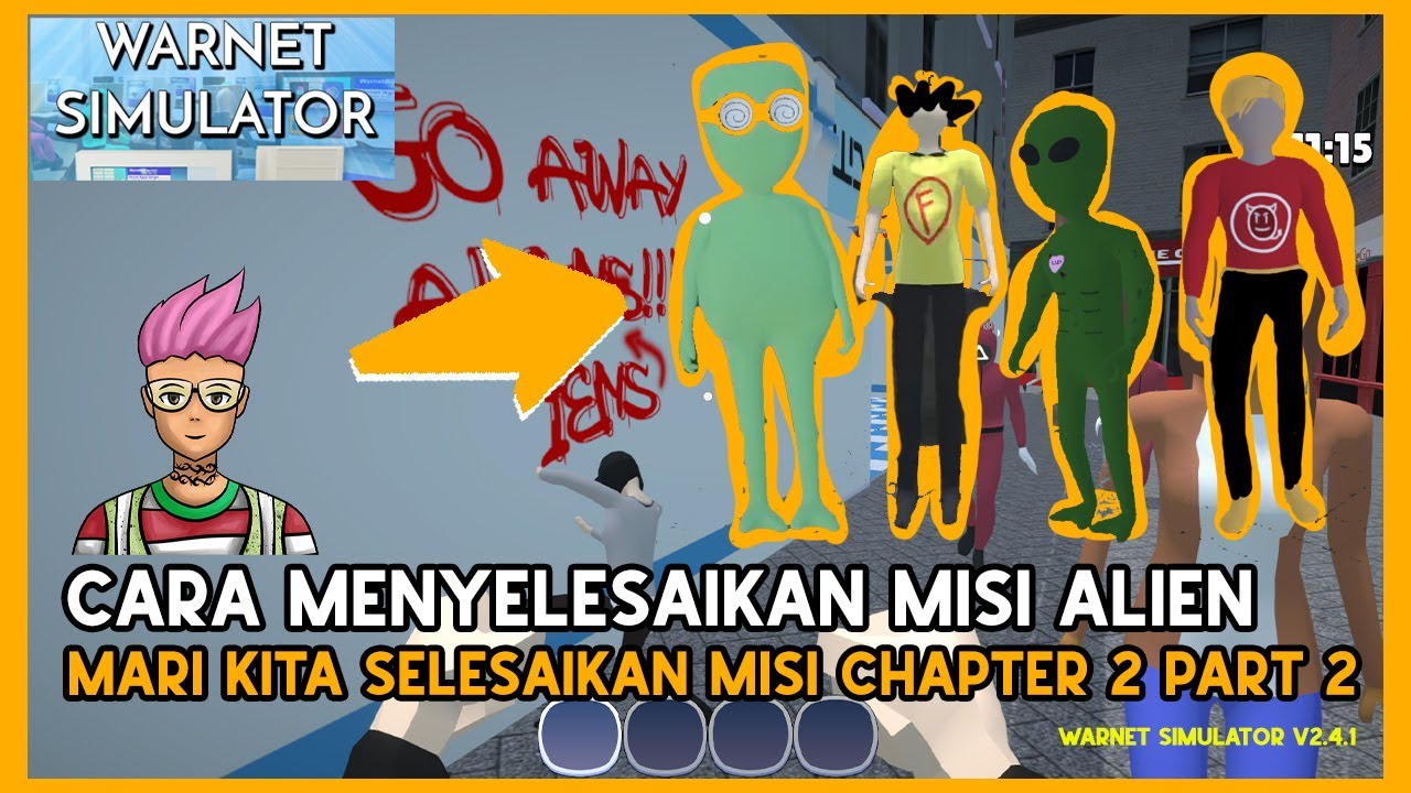 CARA MENYELESAIKAN MISI CHAPTER 2 PART 2 NAPOS CESAR FIAN WARNET SIMULATOR V2.4.1 