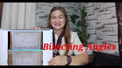 Bisecting Angles. Educational videos on Technical drawing
