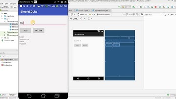 Android App Development - Simple SQLite App - Demo