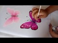 Pintando Mariposas En Tela / Painting Butterflies On Fabric