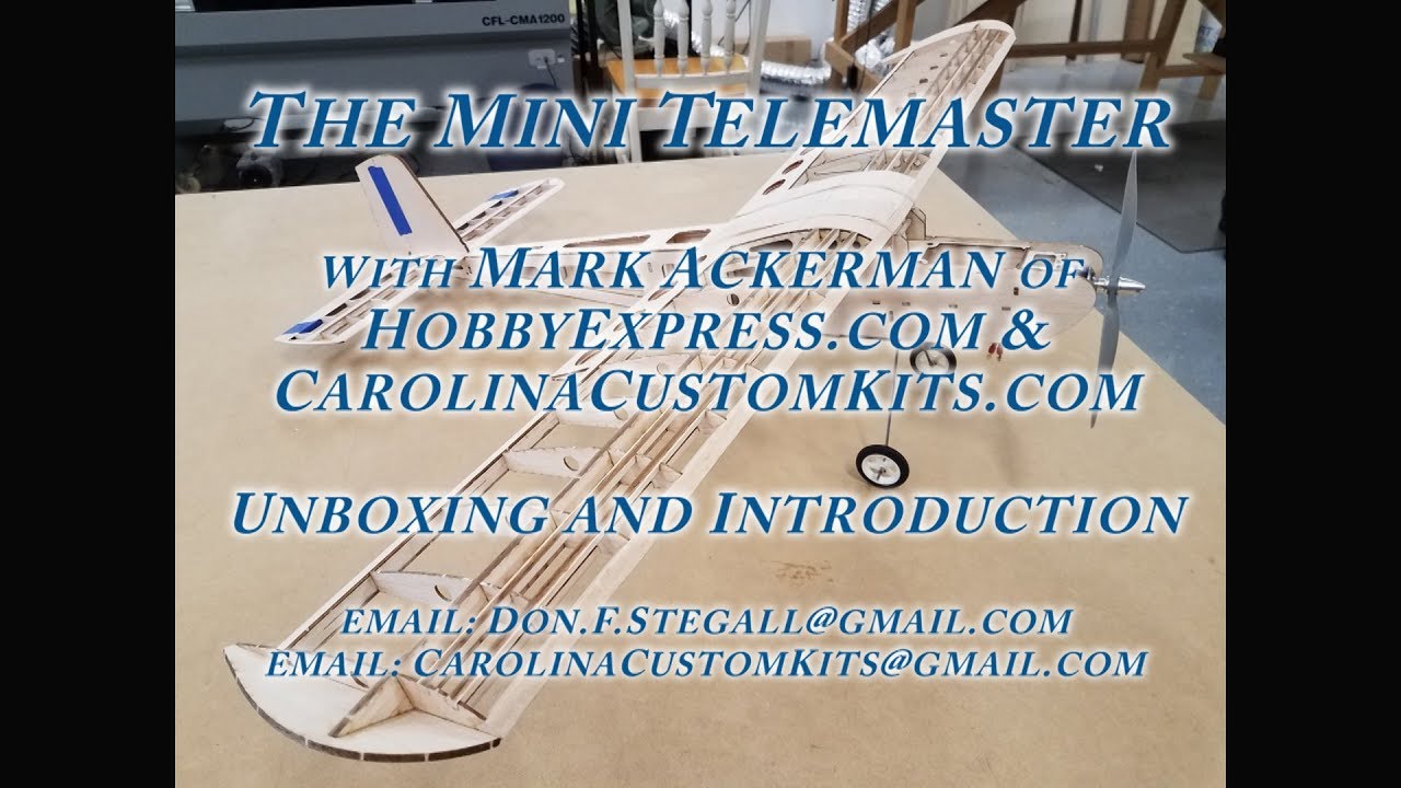 The Mini Telemaster Laser Cut Kit - Unboxing and Introduction