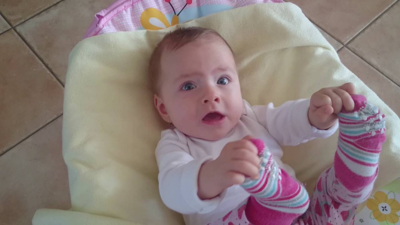 Sixmonthold baby and first gibberish YouTube
