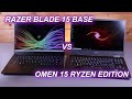 Razer Blade 15 vs Omen 15 Ryzen Comparison Review