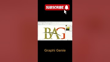 BAG Letter Logo Design | CorelDRAW Logo Shorts