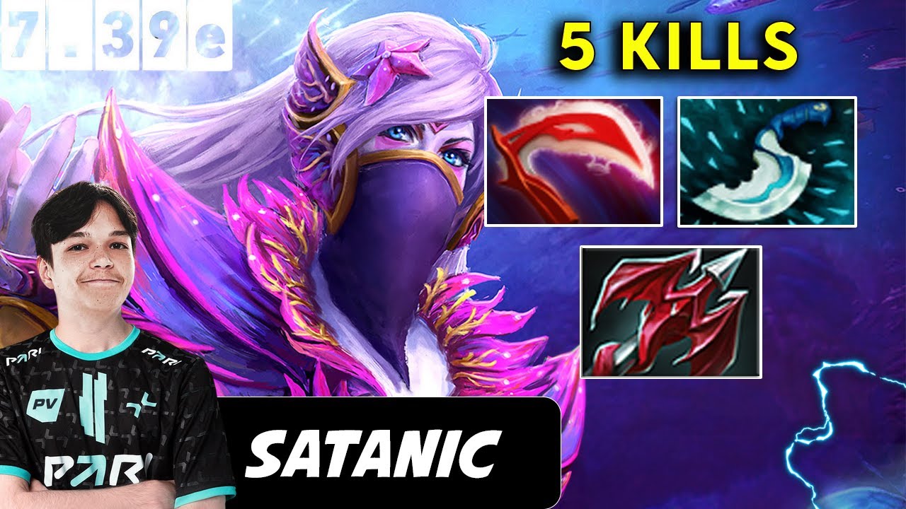 Satanic Templar Assassin Safelane 5 kills -  Dota 2 patch 7.39e Pro Full player Gameplay