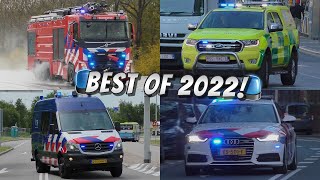 BEST OF 2022 Emergency Responses! |Many emergency vehicles responding! | 1 UUR COMPILATION!