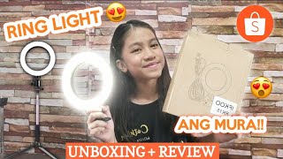 UNBOXING MURANG RING LIGHT + REVIEW | Cathlyn Quiliza