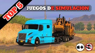 TOP 5 Mejores Juegos De Simulación De Camiones - GRAFICOS INCREIBLES / Android & iOS