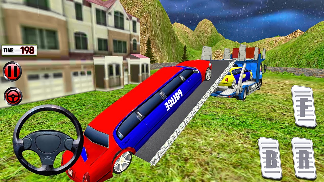 US Police Limo Car Offroad Transport Truck - Android Gameplay