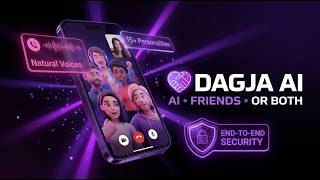 Meet Dagja AI - Chat & Call with AI, Friends, or Both at Once screenshot 4