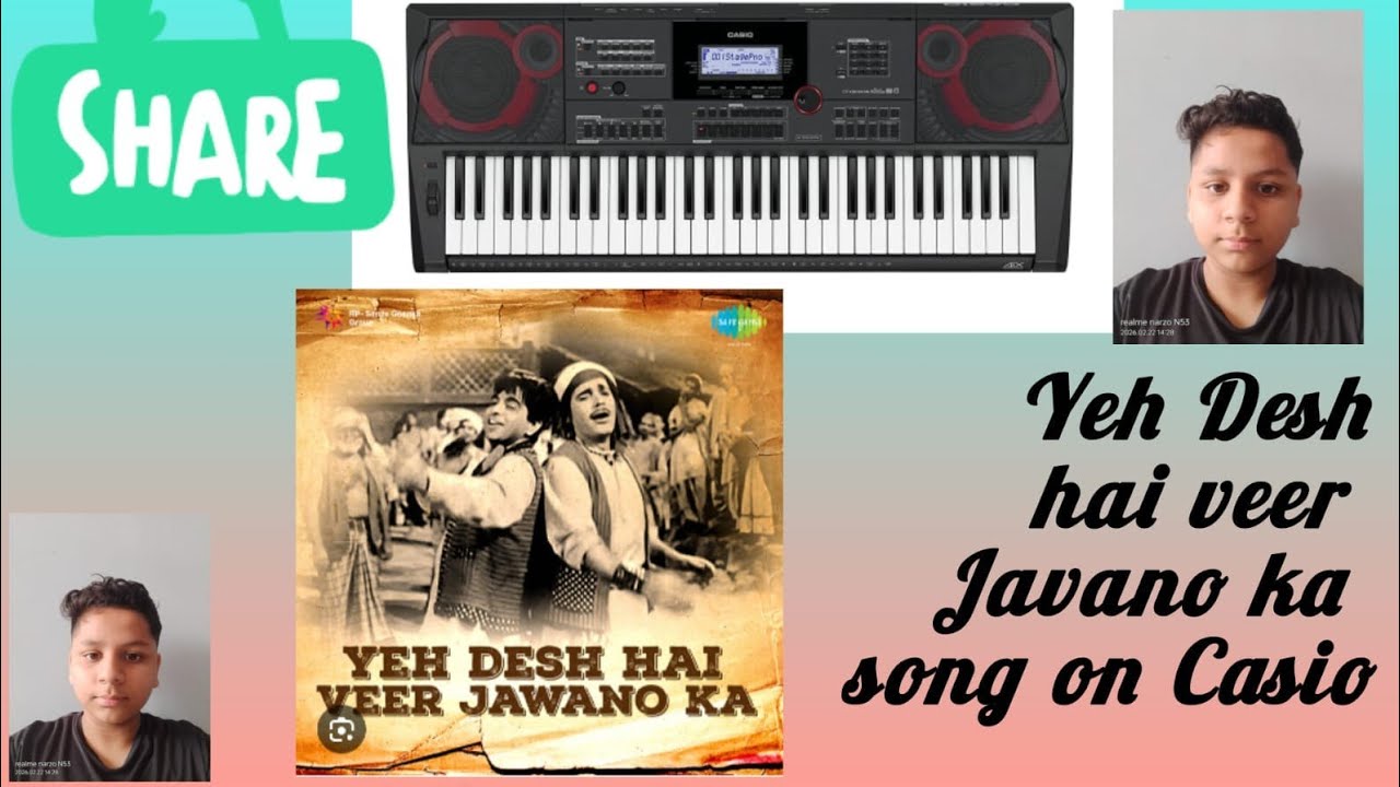 Ye desh hai veer javano ka sond on casio #youtube #the world of casio #the world of casio