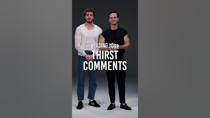 Hilarious! Paul Mescal and Andrew Scott!