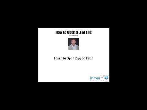 Extracting and opening a .RAR or zipped file