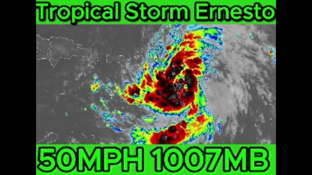 Tropical Storm Ernesto (Update #1) - YouTube
