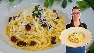 видео: Класическа паста Карбонара без сметана | Вкусни рецепти с Таня картинка: Класическа паста Карбонара без сметана | Вкусни рецепти с Таня