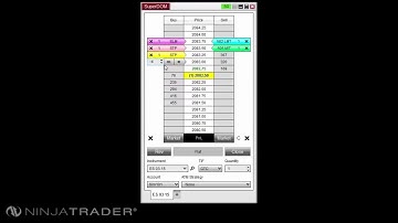 NinjaTrader 8 - SuperDOM Order Submission Overview