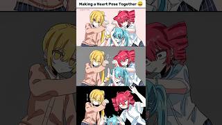 Making a Heart Pose together