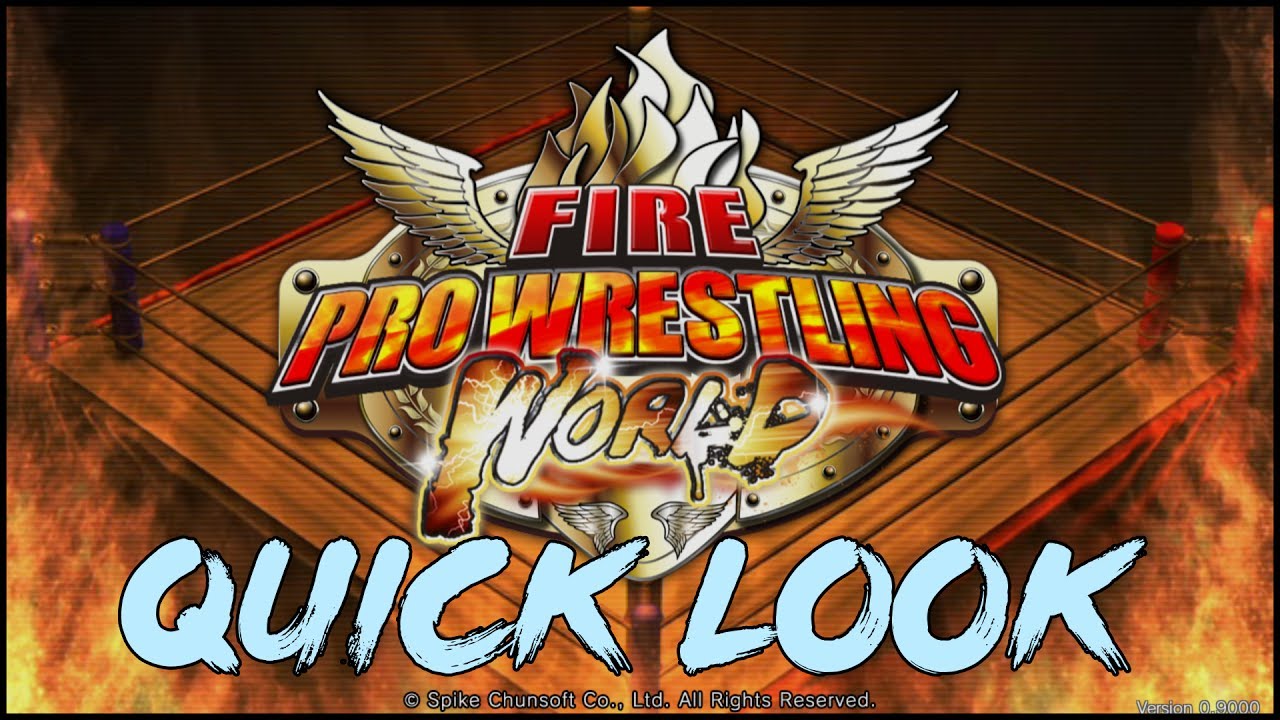 A Quick Look at Fire Pro Wrestling World (Gameplay)