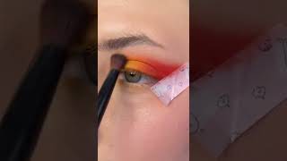 Yellow and red Makeup tutorial 💛🧡❤️ #makeup #shorts #makeuptutorial #makeupartist