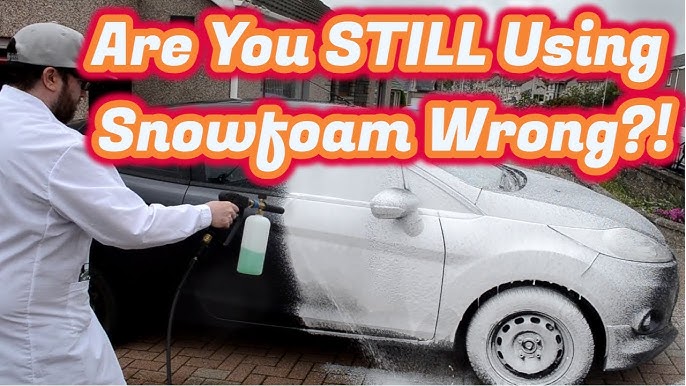 How to Use a Foam Gun or Foam Cannon for Car Washing – Quik Tips